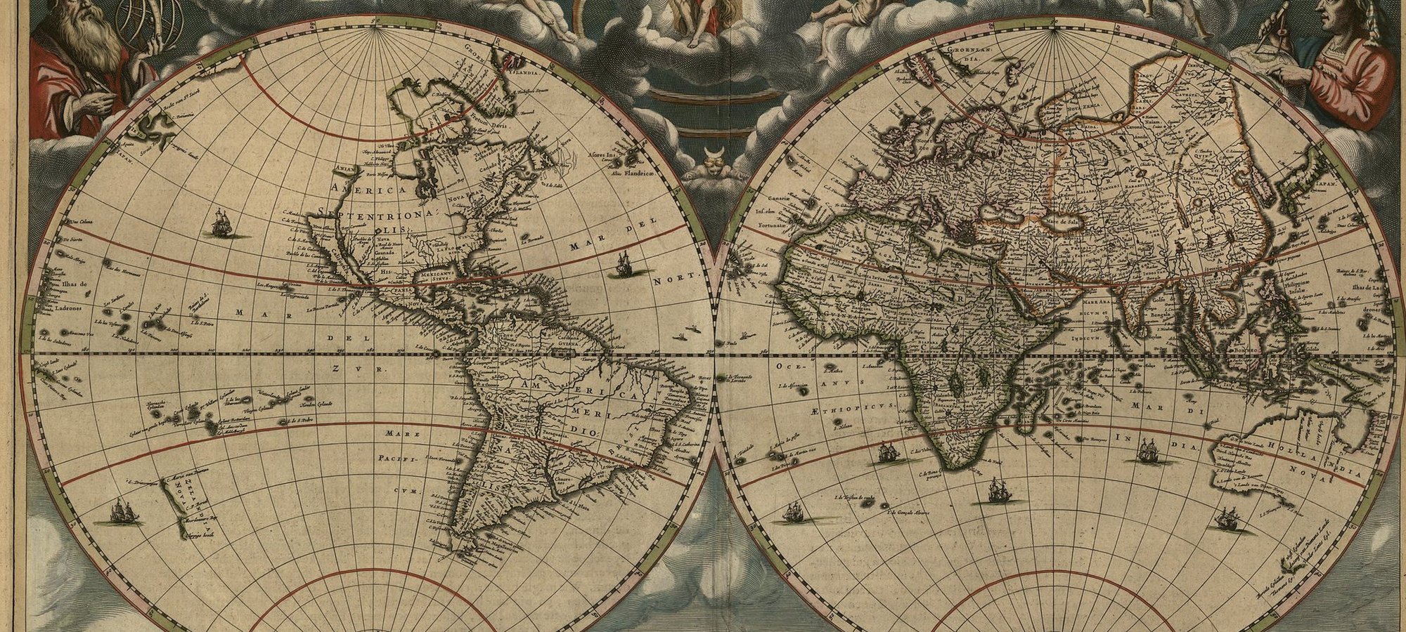 Joan Blaeu, Nova et Accuratissima Totius Terrarum Orbis Tabula, Amsterdam, 1664 (Library of Congress)